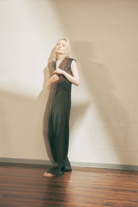 “BETTY” all in one suit <p> </p>(mud dyed silk)</p><p>❮受注商品❯ </p>