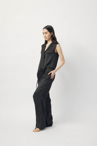 “BETTY” all in one suit <p> </p>(mud dyed silk)</p><p>❮受注商品❯ </p>