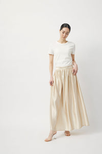 “PETAL GATHERED” skirt