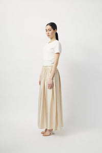 “PETAL GATHERED” skirt