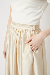 “PETAL GATHERED” skirt