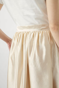 “PETAL GATHERED” skirt