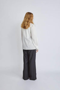<p>“PETAL” blouse <p> </p>(silk cotton satin organdy)</p>